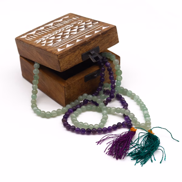 Mala med 108 Perler - Ametyst - Bilde 2