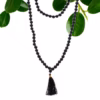 108 Perlen Malas- Schwarzer Achat – Bild 4