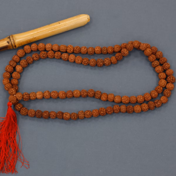 108 Rudraksha Mala - Brun - Bilde 5