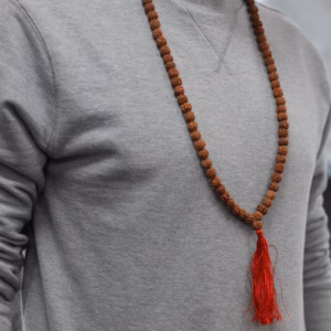 Mala Rudraksha 108 Perles - Marron