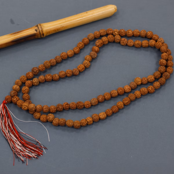 108 Rudraksha Mala - Naturlig - Bilde 6