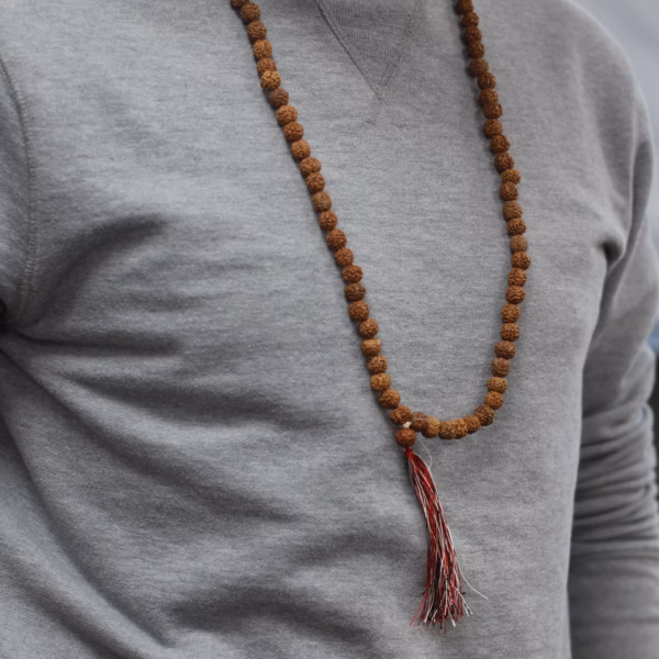 108 Rudraksha Mala - Naturlig - Bilde 7