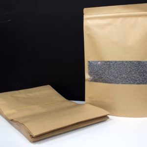 10x Kraft Window Bag 25 x - 35cm