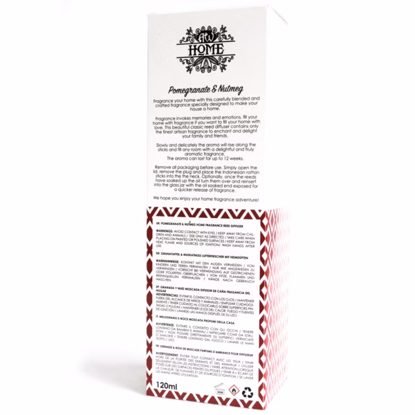 120Ml Reed Diffuser -  Pomegranate &Amp; Nutmeg - Image 5
