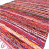 150 x 90cm Luxury Rag Rug - Red