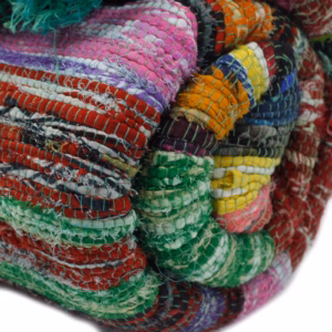 151 x 90cm Luxury Rag Rug - Green