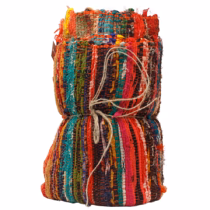 152 x 90cm Luxury Rag Rug - Orange