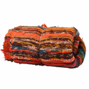 152 x 90cm Luxury Rag Rug - Orange