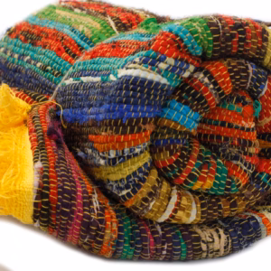 154 x 90cm Luxury Rag Rug - Yellow
