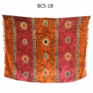 1xBali Celtic Sarongs - Sun Symbols (4 Assorted Colours)