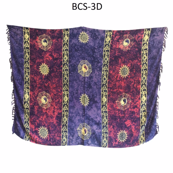 1X Bali Celtic Sarongs - Yin &Amp; Yang (4 Assorted Colours) - Afbeelding 2