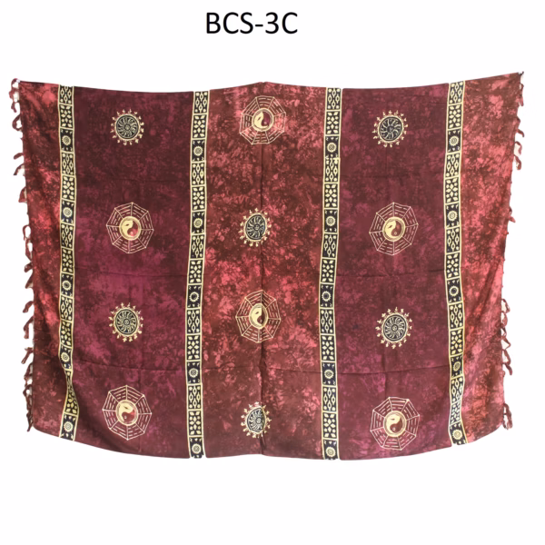1X Bali Celtic Sarongs - Yin &Amp; Yang (4 Assorted Colours) - Afbeelding 3