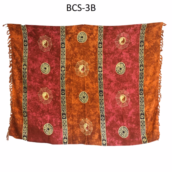 1X Bali Celtic Sarongs - Yin &Amp; Yang (4 Assorted Colours) - Afbeelding 4