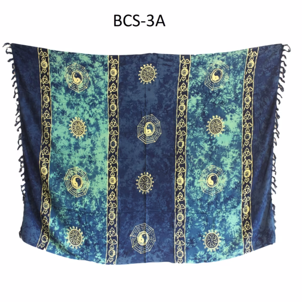 1X Bali Celtic Sarongs - Yin &Amp; Yang (4 Assorted Colours) - Afbeelding 5