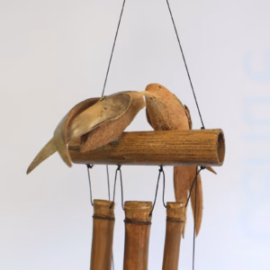 Bambuswindspiele mit Tieren Vogelpärchen