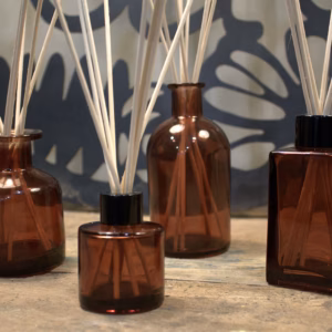 Round Antique Reed Diffuser Bottle - Clear - 200ml