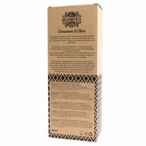 200ml Diffusor med Æterisk Olie Kanel Og Nellike - Image 4