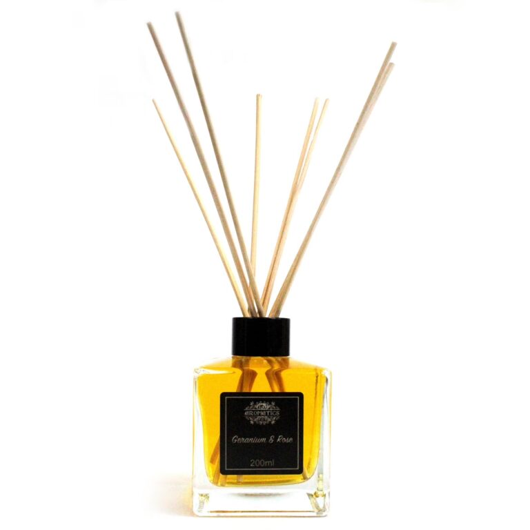 200ml-Geranium-Rose-Essential-Oil-Reed-Diffuser