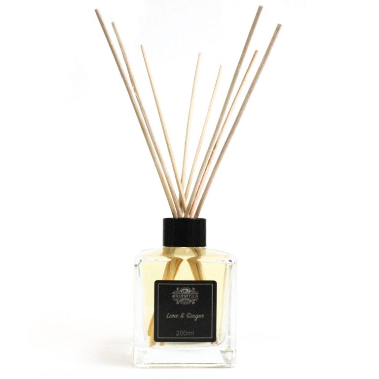 200ml-Lime-Ginger-Essential-Oil-Reed-Diffuser