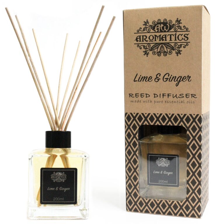 200ml-Lime-Ginger-Essential-Oil-Reed-Diffuser