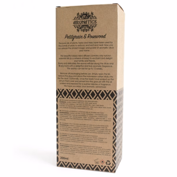 Petitgrain Og Rosentre Eterisk Olje Duftpinner 200ml - Bilde 4