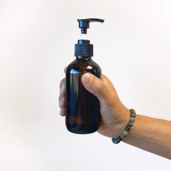 250ml Ravfarget Flaske med Pumpe - Bilde 3