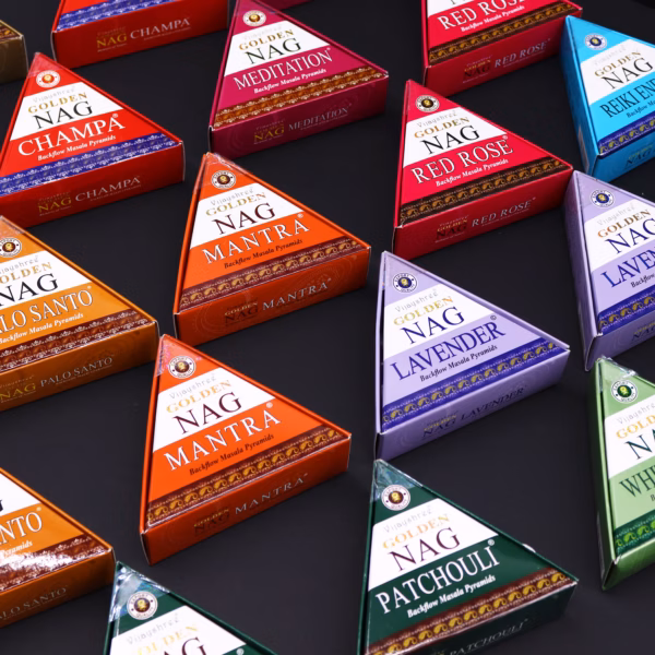 42G Jumbo Golden Nag - Benzoë Achterwaartse Wierookkegels - Afbeelding 2