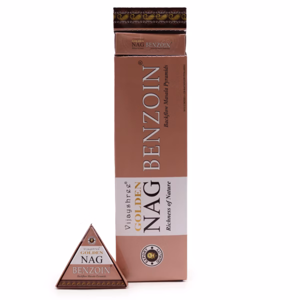 42G Jumbo Golden Nag - Benzoë Achterwaartse Wierookkegels