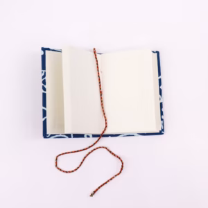 4x Block Print Cotton Bound Notebooks 7x10cm - Assorted