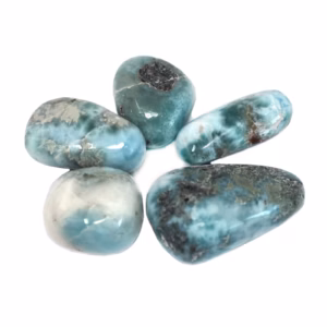4x Premium Tromlede Stener - Larimar