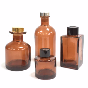 Ovale Diffusionsflasche - Bernstein - 50ml