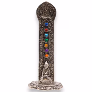 7 Chakra Tower Buddha Røkelsesholder 16x6x7Cm