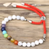 Pulsera de piedras preciosas- White Howlite Chakra - Imagen 3