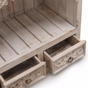 Albasia Badezimmerschrank - Tünche