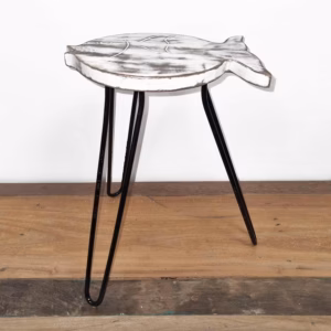 Mesa de Madera de Albasia - Blanqueado