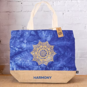 Helt Naturlig Väska - Blå - Mandala - Harmoni
