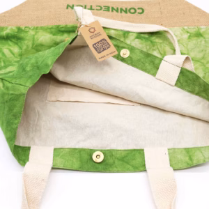 All Natural Bag - Green Stonewash - Tree of Life - Connection