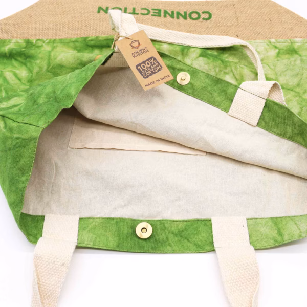 All Natural Bag - Green Stonewash - Tree Of Life - Connection - Bilde 2