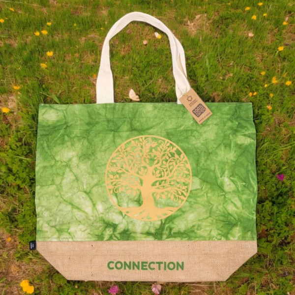 All Natural Bag - Green Stonewash - Tree Of Life - Connection - Bilde 3