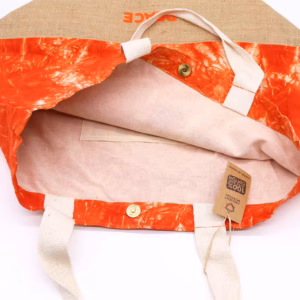 Helt Naturlig Väska - Orange - Namaste Hand - Fred