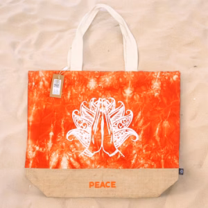Helt Naturlig Väska - Orange - Namaste Hand - Fred