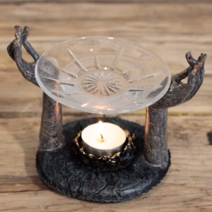 Antikk Buddha - Om Hands Oljebrenner