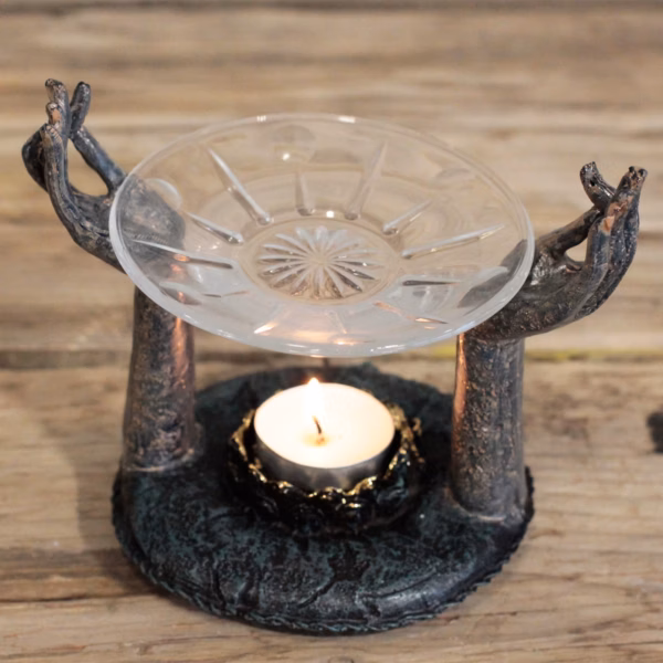 Antique Buddha - Om Hands Oil Burner - Image 2