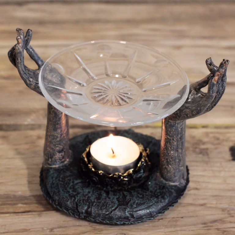 Antique-Buddha-Om-Hands-Oil-Burner
