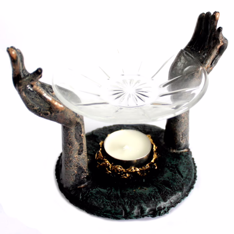 Antique-Buddha-Om-Hands-Oil-Burner