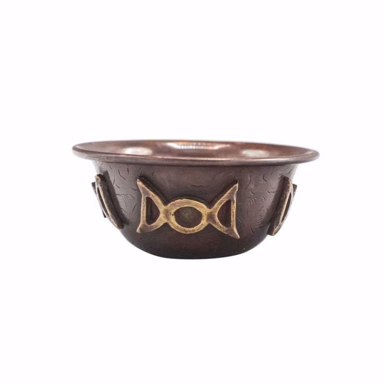 Antique-Copper-Ritual-Bowl-with-Triple-Moon-8x4cm