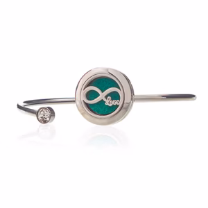 Aromaterapi Smykker Armbånd Krystall - Uendelig Kjærlighet - 20mm