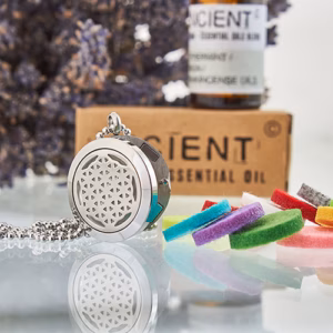 Aromatherapy Jewellery Necklace - Flower of Life - 25mm