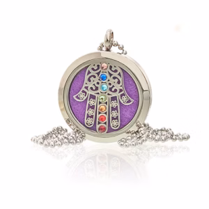 Aroma Diffusor Halskette - Hand der Fatima Chakra - 30mm