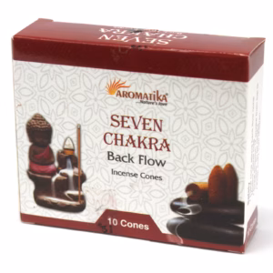 Aromatica Backflow Røkelseskjegler - 7 Charkras